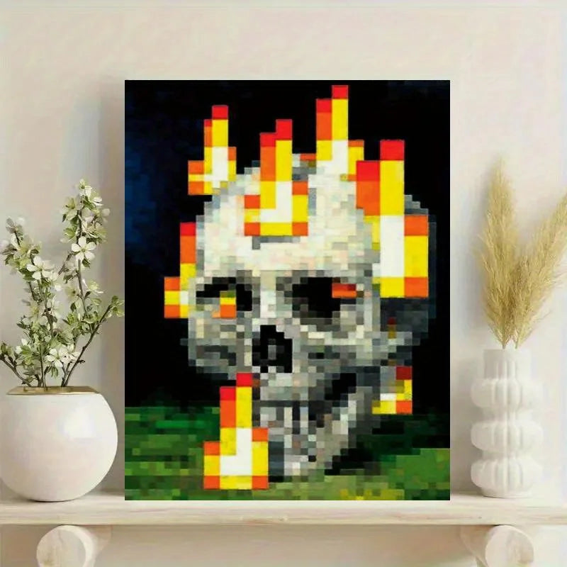 Blaze Skull Inferno – Minecraft Poster