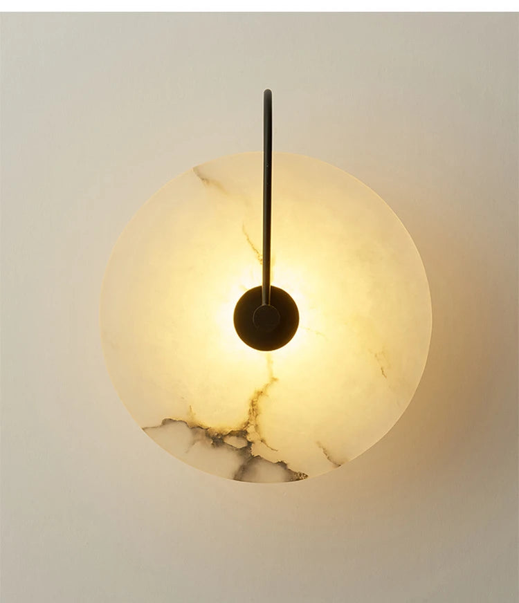 Nordic Marble Moon LED Wall Sconce