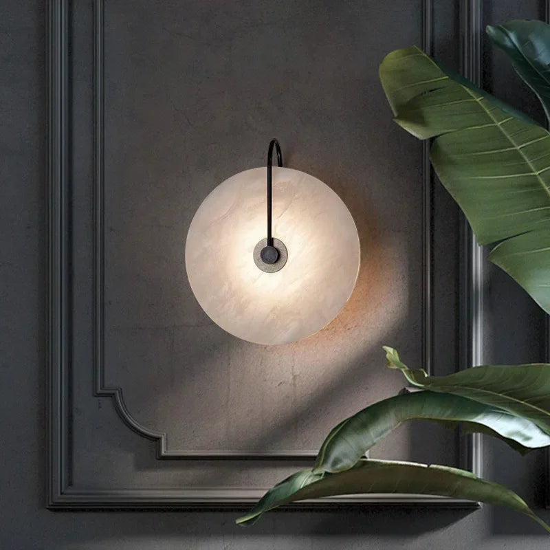 Nordic Marble Moon LED Wall Sconce