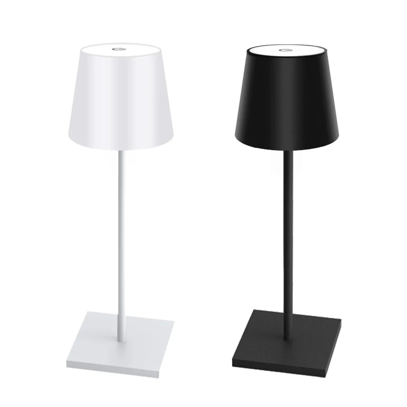 LunaGlow™ Rechargeable Touch LED Table Lamp – 3-Level Dimmable Ambient Light