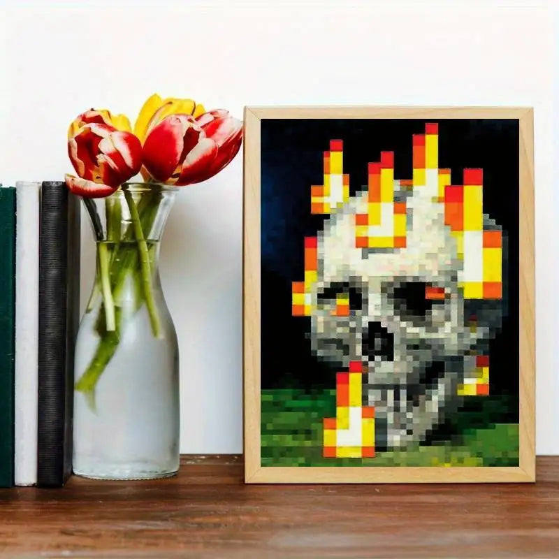 Blaze Skull Inferno – Minecraft Poster