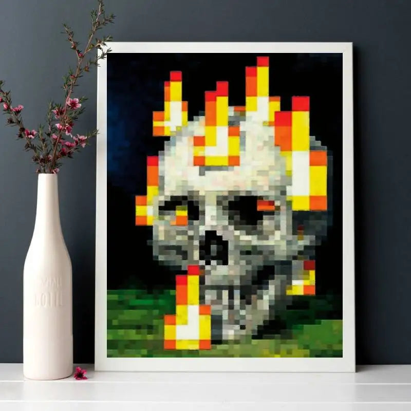 Blaze Skull Inferno – Minecraft Poster