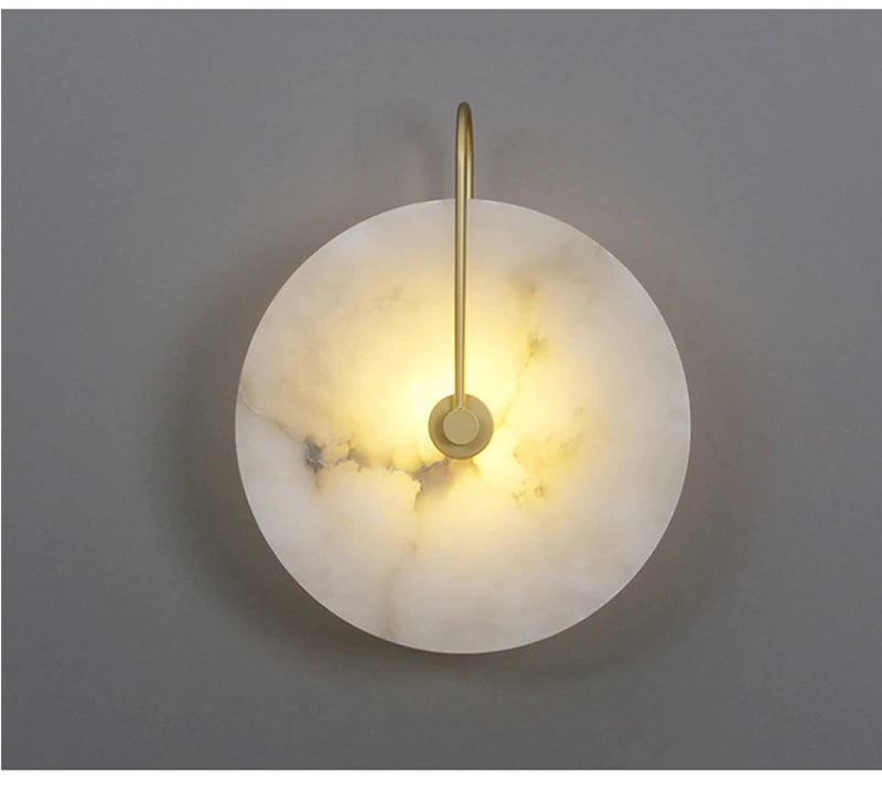 Nordic Marble Moon LED Wall Sconce