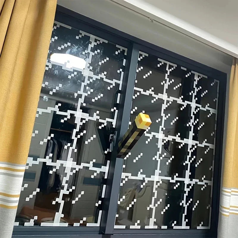 Pixel-Style Window Stickers